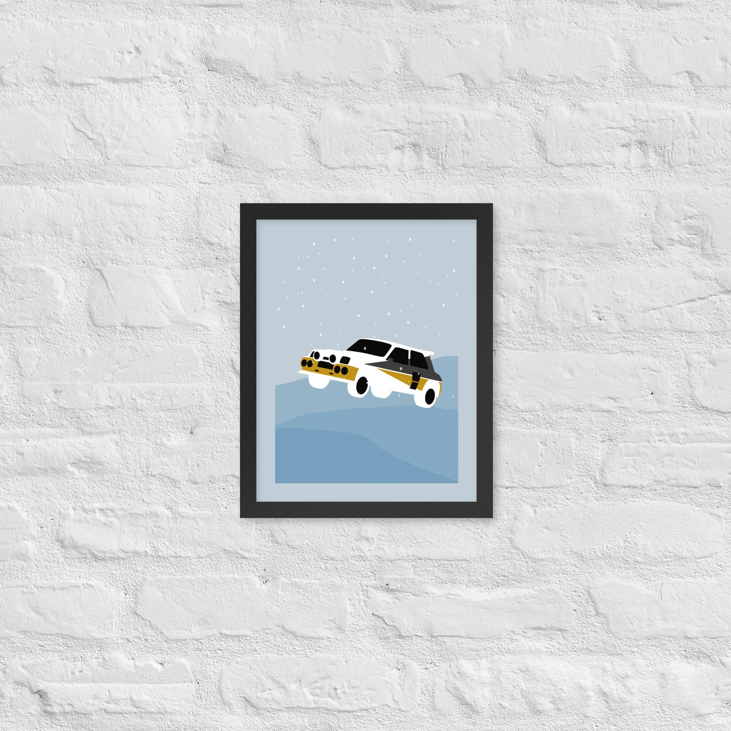 Snow Rally Frame Print