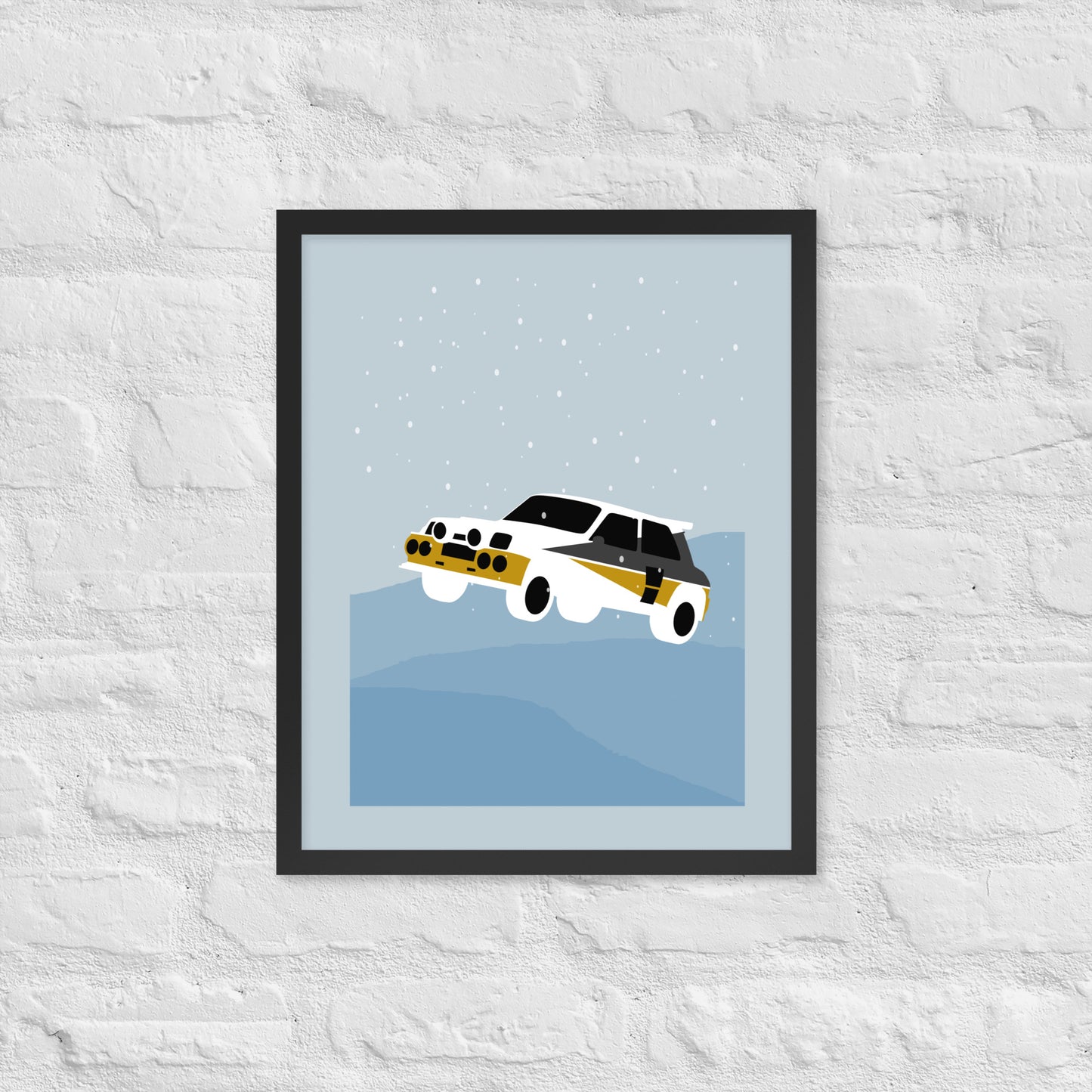 Snow Rally Frame Print