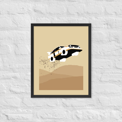 Desert Rally Framed Print