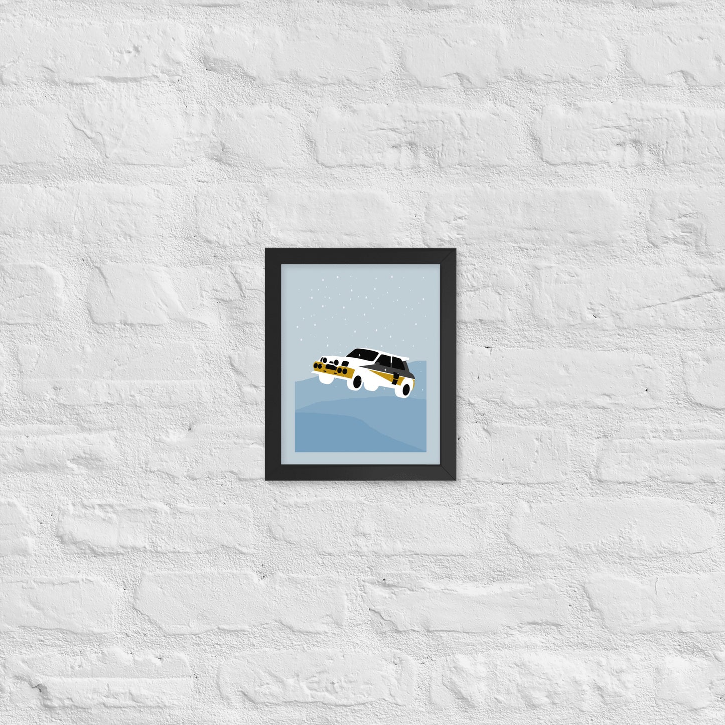 Snow Rally Frame Print