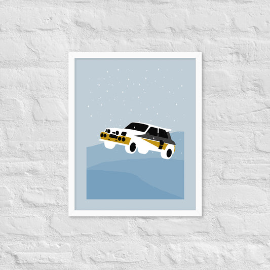 Snow Rally Frame Print