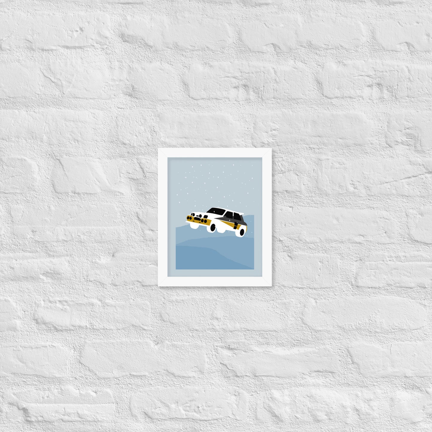 Snow Rally Frame Print