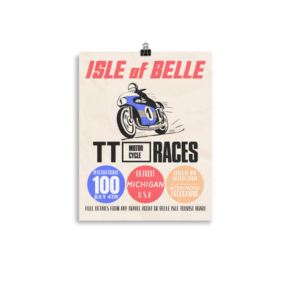 Isle of Belle TT Poster Print