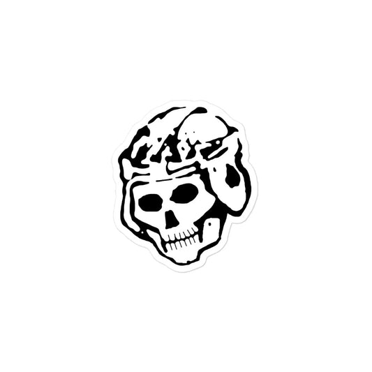 Board Track Skull Sticker