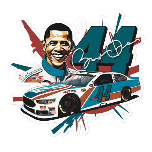 Obama Classic Racer Sticker