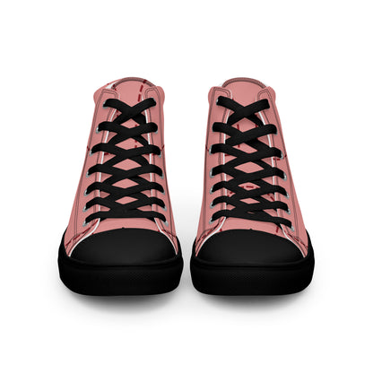 Pink Pig Men’s high top canvas shoes